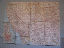 VINTAGE SOUTHWESTERN UNITED STATES MAP National Geographic November 1959 picture