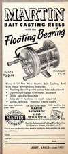 1951 Print Ad Martin Bait Casting Fishing Reels Mohawk,NY picture
