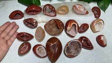 wholesales 19pcs 1730g 5~8cm Natural carnelian carved - druzzy geode picture