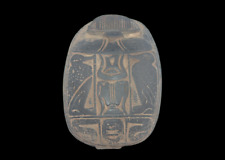 Ancient Egyptian Antique Scarab Beetle Amulet With Pharaonic Magic picture