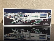 NEW, NEVER OPENED Hess Toy Truck and Race Cars Set Complete w Box picture