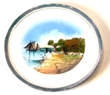 ST PETERSBURG Palmetto Hut FL FLORIDA Antique Souvenir China Dish Plate picture