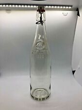 Geyer Freres EN 1895 Empty Clear Glass Bottle With Original Stopper 12.75