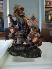 T8#111 Boyds Bears 2886 - Sam/Libby/Ellis..Fife and Drum Limited Edition  picture