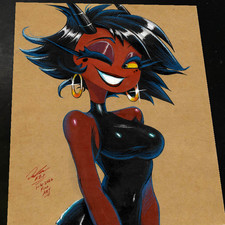 Millie Helluva Boss Art Print Signed 8.5x11 | Art by Keyeske picture