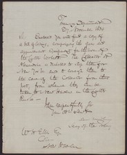 LEVI WOODBURY - MANUSCRIPT LETTER SIGNED 11/27/1834 picture