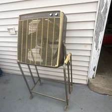 1960s Sears Kenmore Roll-A-Matic Fan on Rolling Stand Working Great But Noisy picture