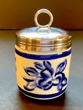 Vintage Egg Coddler Ceramic Cup Williams-Sonoma Flow Blue Grande Cuisine 4” H picture