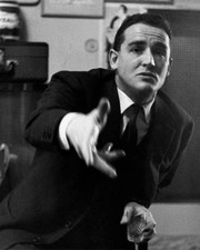 Portrati of Italian actor Vittorio Gassman holding a glass 1960s Old Photo picture