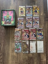 Yugioh Lot of 14 Vintage EMPTY Pack Wrappers and Jinzo Tin NO CARDS 1st Edition picture