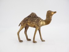 Vintage Brass Camel Figurine Statue Handcrafted Indian Brass Art Collectible picture