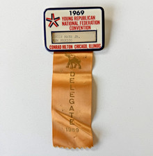 1969 Young Republican Natl Federation Convention Eddie Mahe Jr Delegate Badge picture