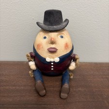 Vintage Poliwoggs Humpty Dumpty Figurine David Critchfield Folk Art 2000’s picture