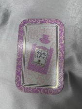 Vintage Borsari 1870 Violetta di Parma Miniature Perfume Set In Tin Heart Flask picture