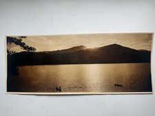 Vintage Sunset on June Lake California Panoramic Photo 16.5” Eastern Sierra picture