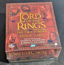 💥 TOPPS 2002 LORD OF THE RINGS TWO TOWERS HOBBY BOX NEW & SEALED 🧝🏹🆕 💥 picture
