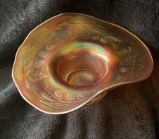 Antique Blackberry Spray Fenton Marigold Carnival Glass Hat Bowl/dish picture