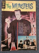 Vintage 1966 THE MUNSTERS # 8 Gold Key Comic Book August 1966 Horror Monster picture