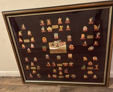 Coca-Cola Salutes Walt Disney World, Happy 15th Birthday, 60-Pin Framed Set VTG picture