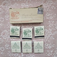 VTG Junge's Bread Salesman Gift Season's Greetings Matchbooks Advertising picture