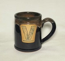Deneen Pottery Mississippi Topographical Contour Lines in Letter V 2024 Mug picture