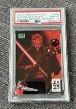 2024 TOPPS CHROME STAR WARS AQUA REFRECTOR #AM4 DARTH MAUL'S ASSETS /199 PSA 10 picture