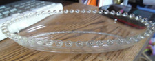 Vintage Imperial Glass Candlewick bead trim relish tray bowl dish -9