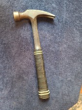 Vintage  ESTWING MALCO   20 oz Claw Hammer Stacked Leather  USA 60s picture