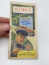 Vintage 1946 Chicago, Illinois Road Map – Sinclair Refining Co. picture