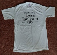 Jesse Jackson t-shirt from 1988 presidential campaign. Collectible small size picture