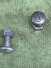 VINTAGE NOS OEM SCHWINN BICYCLE SPRINGER FORK KRATES  S BOLTS WITH NUTS picture