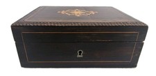19th Century English Inlaid Sewing Box, 1870-1880 picture