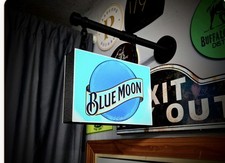 Illuminated Blue Moon Light Box Sign LED Lightbox picture