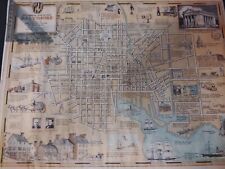 Historical Map Of Old Baltimore Savings Bank Of Baltimore Commemorative 150th... picture