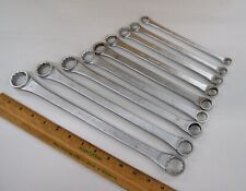New Britain USA 9pc, 12pt SAE Double Box End Wrench Set 3/8 to 1 inch VGC BN2770 picture