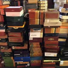 Lot of 15 Empty Wooden Cigar Boxes picture