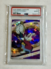 2025 Topps Chrome Disney Sapphire The White Rabbit /15 Purple PSA 10 GEM MINT picture