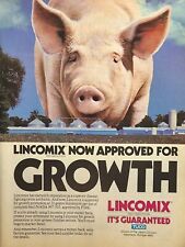 Tuco Lincomix Kalamazoo MI Swine Antibiotic Feed Giant Hog Vintage Print Ad 1987 picture
