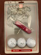 Wenger Golf Pro Swiss Army Knife With Top Flite XL-Ti Titanium Balls New In Box picture