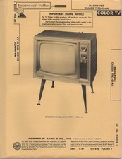 1967 MAGNAVOX T922-01-AA TELEVISION SERVICE MANUAL PHOTOFACT SCHEMATIC DIAGRAM picture