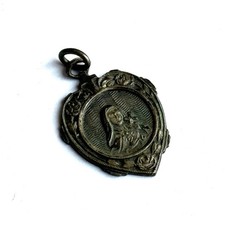 Vintage Sterling Silver St. Therese of Lisieux Religious Medal picture