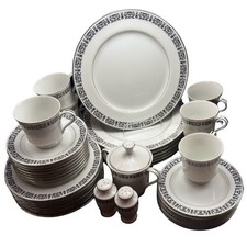 Vintage Treasure Chest China Majestic 3001 Dinnerware Set 39pc Platinum Japan picture