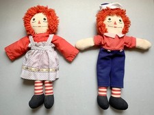 Vintage Knickerbocker Raggedy Ann & Andy Dolls 15.5