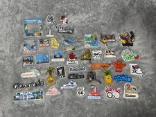VINTAGE TRAVEL STATES VACATION DESTINATION REFRIGERATOR MAGNET LOT OF 39 picture