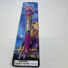 Hannah Montana Vintage Disney Pen, Stamper, Bubble Wand  New Old Stock picture