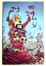 🔥Fantastic King Spawn #50 Skottie Young SIGNED in RED w/COA NM+🔥 picture