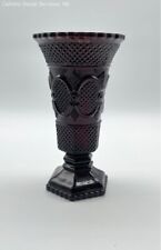 Avon Red Cape Cod Glass Vase picture