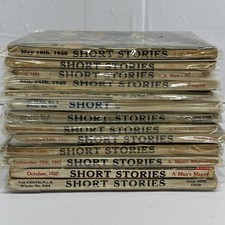 Short Stories Pulp Magazine Vintage Lot Of 13 1929, 1936, 1940, 1943, 1945, 1949 picture