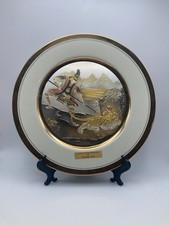 1983 Yoshinobu Hara Chokin Samurai Tiger Collector Plate #337 Japan 12