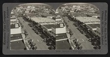 Photo:Sarasota Florida 1926 Downtown Aerial Street Scene Stereo View picture